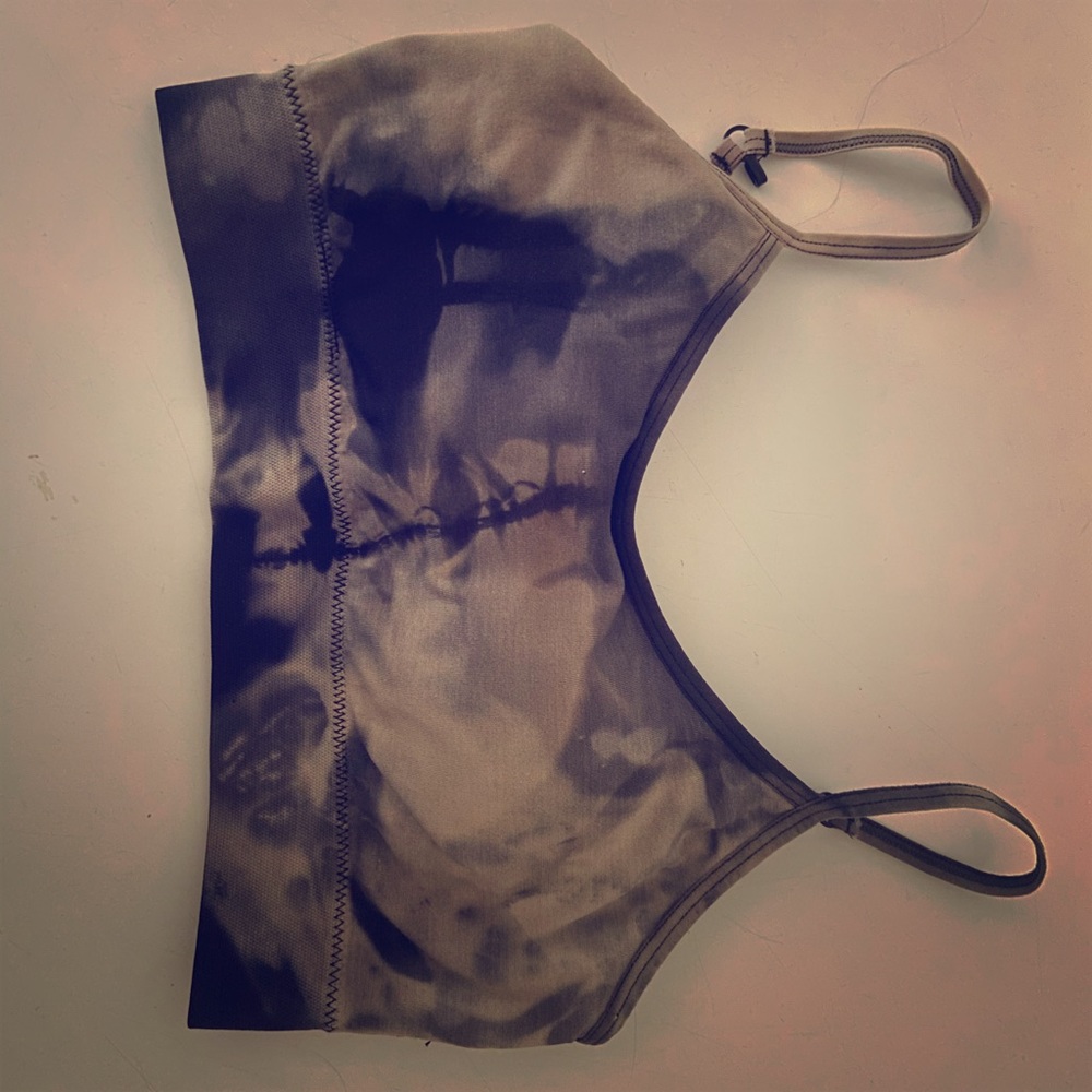 Bleach dyed bralette/ sports bra